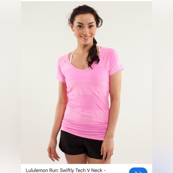 lululemon athletica Tops - Lululemon Athletic swiftly tech V Short Sleeve Tee